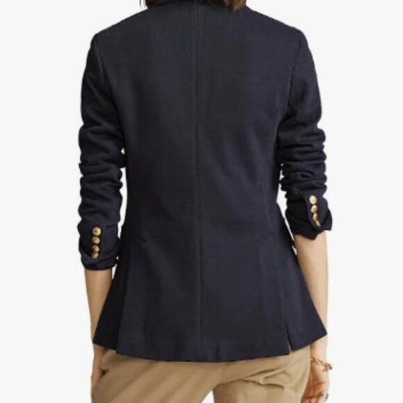 NEW! NWT! Ralph Lauren Embroidered Logo Blazer -Navy -Women -Limited size - Picture 4 of 6
